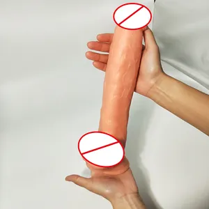 Penjualan laris mainan seks dewasa perangkat masturbasi wanita Dildo silikon besar ekstra besar 30.5cm