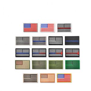Patch brodé personnalisé drapeau national, recto-verso, toutes sortes de drapeaux, entièrement brodé - Product Image 1