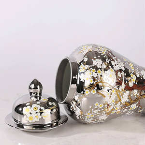 Pot en céramique luxueux pour le salon, vase à fleurs pour hôtel, mariage, vases modernes en céramique et en porcelaine - Product Image 4