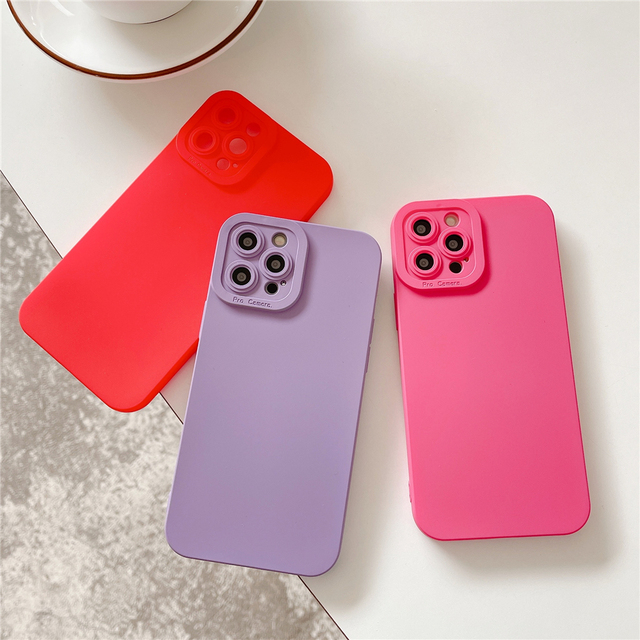 Liquid Soft Silicone Square Phone Case for iPhone 14 11 12 13 Pro XS XR Max Mini 7 8 SE Shockproof Camera Lens Protection Cover