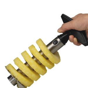 Éplucheur, coupeur, trancheur et dénoyauteur d'ananas en acier inoxydable personnalisé, outils pour éplucher et retirer le cœur, couteau à fruits et légumes, gadget de cuisine, spiraliseur - Product Image 3