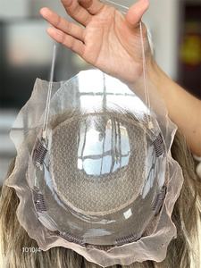 Perruque Lace Front en Cheveux Vierges SHY 2025 avec Topper en Dentelle, Ondulation Naturelle, Couleur Personnalisée et Sans Colle - Product Image 5