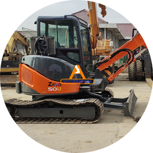 Excavatrice sur chenilles d'origine japonaise pour les projets de construction Excavatrice d'occasion Hitachi ZX50U de 5 tonnes - Product Image 1