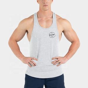 Été Nouvelle Arrivée Personnalisé Respirant Coton Spandex Slim Fit Imprimé Gilet Côté Fendu Ourlet Séchage Rapide hommes débardeur sport Wear - Product Image 6