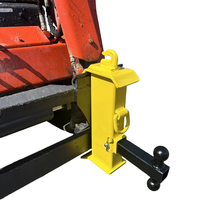 AMBITION-Accesorio de enganche para tractor y dirección deslizante, adaptador de enganche rápido, incluye gancho de agarre de cadena y anillo en D