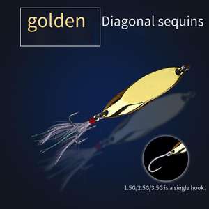 Cuillère de pêche en métal taillé en biseau en gros leurre 1.5g 7g 14g 25g 35g 42g appâts de pêche durs artificiels - Product Image 4