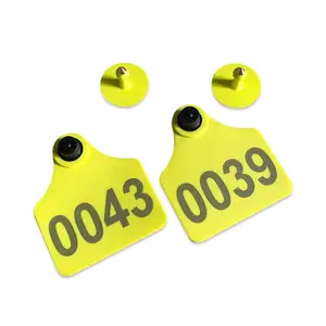 Cattle Use rfid animal ear tag Plastic TPU Material livestock ear tags for farm management