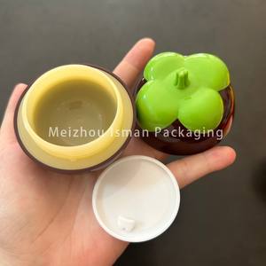 Bonita fruta limón melocotón calabaza forma ojo cara Cuerpo crema tarro bote bálsamo labial contenedor vacío labio exfoliante cosmético embalaje 30g - Product Image 4