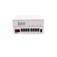 Multiplexeur PCM HONGDA SJ PCM8A 8 canaux FXS/FXO, émetteurs-récepteurs à fibre optique, affichage intuitif des alarmes, 8 ports RJ11, récepteur optique
