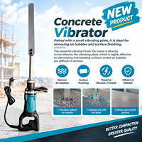 Compacteur de béton électrique haute fréquence portable, outil de vibration du béton pour l'élimination des bulles d'air dans les sols et les murs