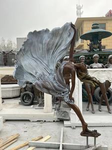 Statue en bronze grandeur nature populaire, femme <span class=keywords><strong>nue</strong></span> pour décoration extérieure, design personnalisable, technique de moulage - Product Image 5