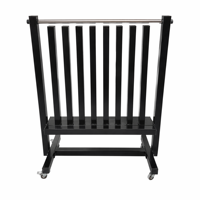 Support à haltères mobile avec roulettes, tour de rangement vertical en acier robuste pour haltères et disques de poids, idéal pour la salle de sport à domicile