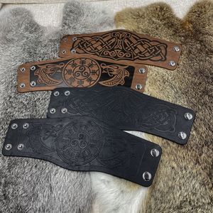 Uomini medievali vyking armatura scaldamuscoli da braccio Cosplay vyking pirata cavaliere guanto bracciale da polso - Product Image 4