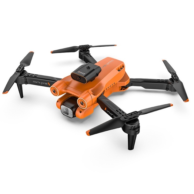 Evonic New P12 Mini Drone 4K Dual Camera WiFi FPV Full Obstacle Avoidance HD Brushless Motor Foldable Beginner-Friendly Portable