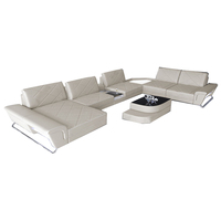 Ensemble de canapés en cuir de luxe intelligent pour salon, canapé le plus confortable pour salon