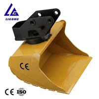 Godet rotatif pour excavatrice 4-6 tonnes, 1200 mm, 360° °   Godet rotatif avec certification CE ISO pour le finissage des pentes