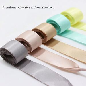 High QualityCustom Laces Length Width Flat Satin Silk Ribbon Sneakers Shoe Laces <b>Boots</b> Women Men Sneakers ShoeLace - Product Image 3