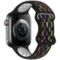 Nouveau Style de bracelet double couleur 38/40/41mm 42/44/45/49mm pour Apple Figure 8 boucle montre bracelet en Silicone
