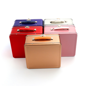 Boîte à lunch rétro en métal pour enfants avec serrure et clé, thermos pour enfants, boîtes à lunch design avec poignée métallique – Grande Vente - Product Image 2
