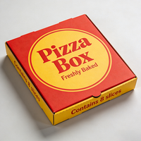 Boîte à pizza carrée TongKun biodégradable, recyclable, écologique, alimentaire, durable, gaufrée, avec pelliculage mat et UV pour les snacks