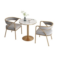 Chaise de salle à manger scandinave simple et décontractée en métal pour restaurant occidental, salon de thé, salon et extérieur, idéale pour les négociations