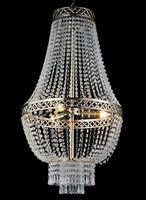Lustre en chaîne de perles de verre, décoration de plafond pour mariage, lustre en cristal transparent pour la décoration de mariage, éclairage de scène