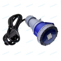 Câble d'extension d'alimentation industriel étanche IEC 60320 C20 à 32A 2P+PE IEC 60309 IP67 bleu