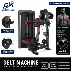 Máquina <span class=keywords><strong>de</strong></span> Gimnasio Comercial para Elevación <span class=keywords><strong>de</strong></span> Hombros y Elevación Lateral, Entrenador <span class=keywords><strong>de</strong></span> Deltoides <span class=keywords><strong>de</strong></span> Alta Resistencia con Estructura <span class=keywords><strong>de</strong></span> Acero Q235 para Entrenamiento <span class=keywords><strong>de</strong></span> Fuerza - Product Image 1