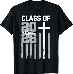 Spedizione gratuita T-shirt per la laurea del College High School Class of 2026 Senior 26 - Product Image 4