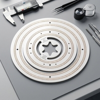 PCB LED rond personnalisé, substrat MCPCB en aluminium pour éclairage de plafond et éclairage industriel, certifié ROHS/ISO9001