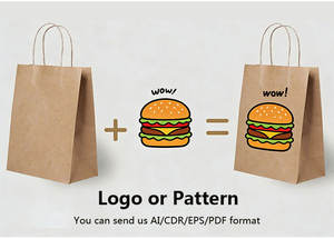 Sacs en papier kraft personnalisés pour la livraison de repas à emporter, sacs en papier kraft brun biodégradables, sacs à emporter de luxe - Product Image 6