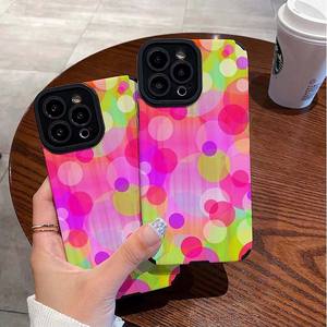 เคสโทรศัพท์มือถือหนังเทียม TPU พิมพ์ลายฟองสีเต็มหน้าจอสำหรับ <span class=keywords><strong>iPhone</strong></span> 6 <span class=keywords><strong>7</strong></span> 8 x XR XS 11 12 13 14 15 16 17 - Product Image 1