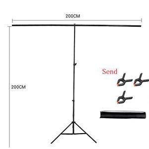 Support de <span class=keywords><strong>fond</strong></span> de <span class=keywords><strong>studio</strong></span> à écran vert en forme de T durable de 2x2m transfrontalier pour <span class=keywords><strong>Amazon</strong></span> alliage d'aluminium réglable pour la prise de photos - Product Image 1
