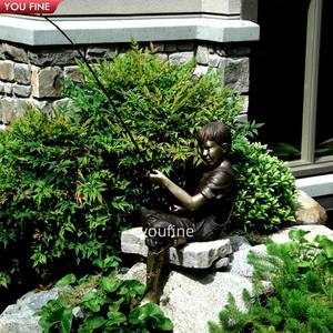 <span class=keywords><strong>Escultura</strong></span> <span class=keywords><strong>de</strong></span> <span class=keywords><strong>Pescador</strong></span> <span class=keywords><strong>de</strong></span> Bronce con Red <span class=keywords><strong>de</strong></span> Pesca <span class=keywords><strong>de</strong></span> Latón y Cobre <span class=keywords><strong>de</strong></span> Tamaño Real, Estilo Moderno para Exteriores y Playa - Product Image 4