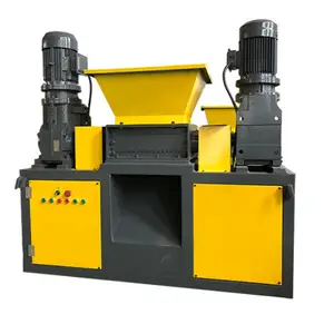 Grote Dual-As Shredder Multifunctionele Koper Rijst Plastic Karton Papieren Buis Dubbel