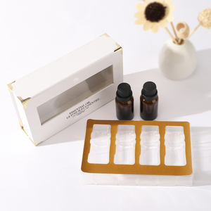 Custom White Card Paper Cosmetic Perfume Packaging Boxes Essential Oil Storage Box - Product Image 4