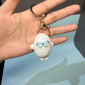 Porte-clés Amigurumi Animaux Marins Faits Main au Crochet, Chiens de Mer Tricotés, Breloques de Sac, Vente en Gros - Product Image 2