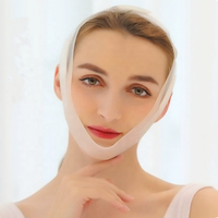 Patch amincissant coréen double ligne pour le visage et le menton, masque liftant en V, sangle de lifting du visage en V, sangle de lifting du menton