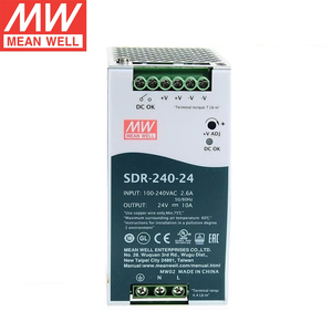Alimentation industrielle sur rail DIN MEAN WELL série <span class=keywords><strong>SDR</strong></span> 12V 24V 48V 75-960W avec PFC actif et protection contre les surcharges à 150 % de charge de crête - Product Image 1
