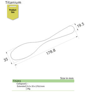 Cuillère à thé portable en titane avec logo personnalisé pour l'extérieur Vaisselle de camping Cuillère à long manche à vendre - Product Image 6