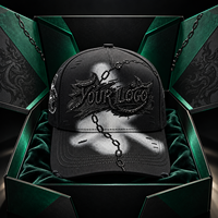 Casquette de style urbain en patchwork appliqué et vieilli, en satin, brodée en 3D, 5 panneaux, forme A, avec logo personnalisé, vente en gros, usine
