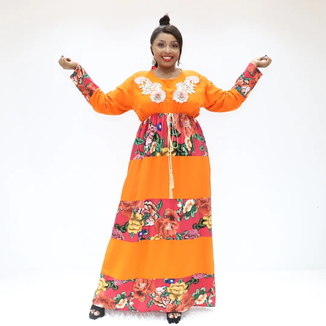 Africa dress boubou pour femme en broderie STA2151F Ghana boubou abaya