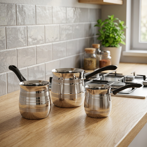 Cafetières et carafes écologiques en acier inoxydable, capacité 350 ml, pour usage en café - Product Image 1