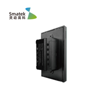 Smatek Rétro Noir Rectangulaire US Home Smart Wifi Système Étanche PC Matériel Wifi Contrôle À Domicile pour US Home Design Service