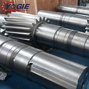 Directamente de fábrica 42crmo aleación de acero forjado engranaje helicoidal horno rotatorio principal piñón grande eje de engranaje grande - Product Image 3