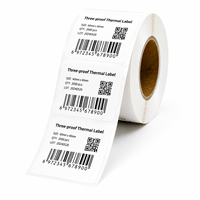 50x30mm Renkli Termal Kağıt Etiketler 3 Korumalı Yazılabilir Kesimli Kendinden Yapışkanlı Etiketler Süpermarket Market Fuarı için
