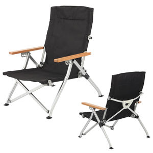 Chaise de camping inclinable pliable réglable en hauteur avec cadre en aluminium pour l'extérieur – Offre spéciale - Product Image 1