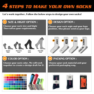 Amostra grátis Low MOQ Custom Unisex Football Crew Sock Respirável Malha Sport Soccer Sock Personalizado Futebol Grip Meias - Product Image 3