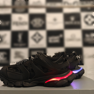 รองเท้าแบรนด์แท้ดีไซน์หรู รุ่น Track 3.0 LED สำหรับผู้ชาย แบรนด์ Baleciagas เชือกผูกรองเท้าคุณภาพสูง เหมาะสำหรับทุกเพศ ฤดูใบไม้ผลิ ฤดูหนาว สวมใส่สบายๆ แบบสปอร์ต ของแท้ - Product Image 1