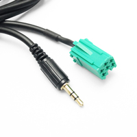 Câble audio auxiliaire 3,5 mm pour autoradio Renault Updatelist avec 2 clés de retrait de radio
